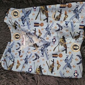 Air Force scrub top